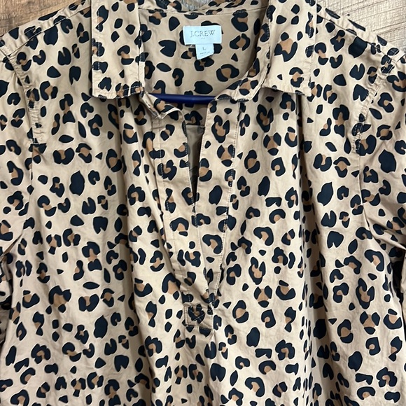 J. Crew leopard print top - Picture 3 of 7